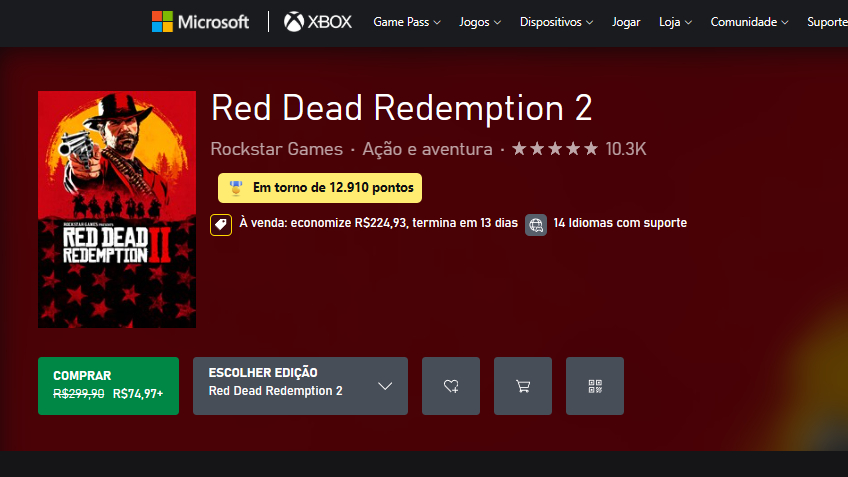 Screenshot da extensão / Extension screenshot